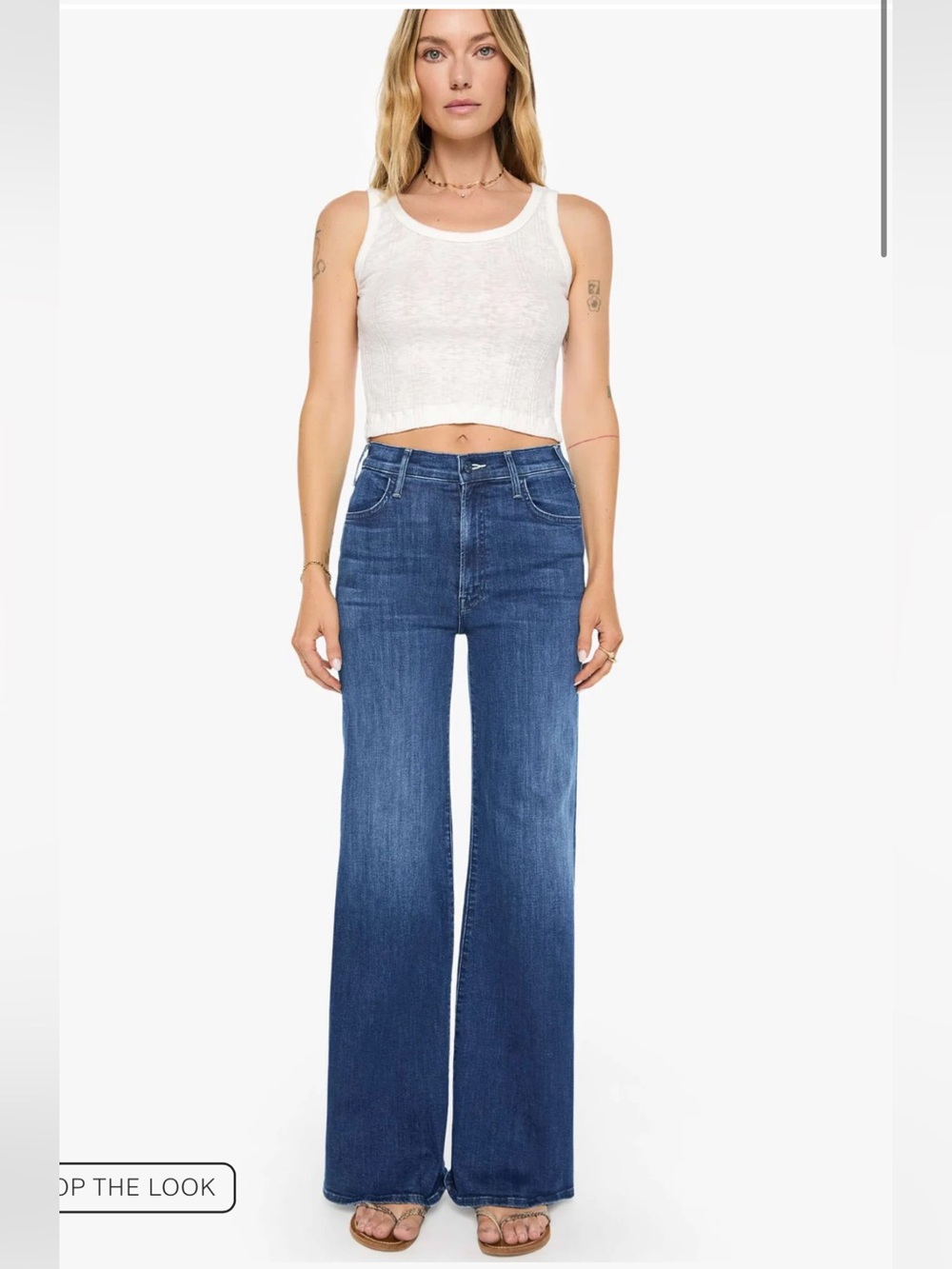 MOTHER Denim. The Hustler Roller Sneak in Color Heirloom.